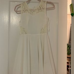 White party dress, good for special occasions